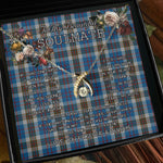 To My Beautiful Soulmate Necklace In Your Eyes I Have Found My Home Clan Thomson Blue Tartan Wishbone Dancing Necklace