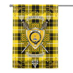 House Flag - Barclay Dress Modern Irish Shield Celtic Cross Tartan Garden Flag St Patrick's Day Garden Flag