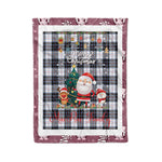Personalized Gift Tartan Plaid Blanket Clan MacRae Dress Modern With Funny Santa Snowman Reindeer Merry Christmas Fleece Blanket, Home Living Room, Plaid Blanket, Tartan Blanket, Scottish Blanket, Buffalo fleece blanket, Christmas Blanket