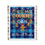 Fleece Blanket - Personalized Gift Tartan Plaid Blanket Clan McKerrell With Christmas Cookie Baking Crew Christmas Gift Fleece Blanket