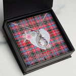 Rising Phoenix Necklace - Valentine Necklace Clan Straiton Tartan Gift for Girlfriend, Gift for My Wife Rising Phoenix Necklace