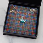 Sea Turtle Necklace To My Beautiful Soulmate Necklace In Your Eyes I Have Found My Home Clan MacBeth Modern Tartan Blue Turtle Necklace