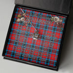 To My Beautiful Soulmate Necklace In Your Eyes I Have Found My Home Clan MacTavish Tartan Crown Pendant Necklace