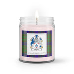 Soy Wax Candle - Buffalo Plaid Candle Adam Hunting Family Crest Tartan Plaid Soy Wax Candle, oil candle, candle handmade, wax candle, soy wax, nature wax, natural soy wax, natural soy candles, natural candle