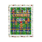 Personalized Gift Tartan Plaid Blanket Clan New Mexico With Christmas Cookie Baking Crew Christmas Gift Blanket, Plaid Blanket, Christmas Fleece Blanket, Christmas Blanket, Tartan Blanket, Scottish Blanket, Scotland Blanket, Family Name Blanket, Custom Blanket, Personalized Blanket