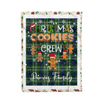 Personalized Gift Tartan Plaid Blanket Clan Purves With Christmas Cookie Baking Crew Christmas Gift Blanket, Plaid Blanket, Christmas Fleece Blanket, Christmas Blanket, Tartan Blanket, Scottish Blanket, Scotland Blanket, Family Name Blanket, Custom Blanket, Personalized Blanket