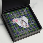 Rising Phoenix Necklace - Valentine Necklace Clan MacNeill Of Barra Tartan Gift for Girlfriend, Gift for My Wife Rising Phoenix Necklace
