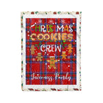 Personalized Gift Tartan Plaid Blanket Clan Inverness With Christmas Cookie Baking Crew Christmas Gift Blanket, Plaid Blanket, Christmas Fleece Blanket, Christmas Blanket, Tartan Blanket, Scottish Blanket, Scotland Blanket, Family Name Blanket, Custom Blanket, Personalized Blanket
