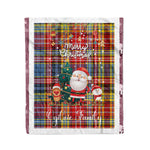Personalized Gift Tartan Plaid Blanket Clan Ogilvie Of Airlie Ancient With Funny Santa Snowman Reindeer Merry Christmas Fleece Blanket, Home Living Room, Plaid Blanket, Tartan Blanket, Scottish Blanket, Buffalo fleece blanket, Christmas Blanket