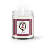 Soy Wax Candle - Buffalo Plaid Candle Clan Crest Badge Crawford Modern Tartan Plaid Soy Wax Candle, oil candle, candle handmade, wax candle, soy wax, nature wax, natural soy wax, natural soy candles, natural candle