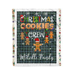 Scotstee Shop - Fleece Blanket - Personalized Gift Tartan Plaid Blanket Clan Melville With Christmas Cookie Baking Crew Christmas Gift Blanket