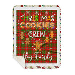 Personalized Gift Tartan Plaid Blanket Clan Hay Ancient With Christmas Cookie Baking Crew Christmas Gift Sherpa Blanket, tartan sherpa blanket,buffalo plaid sherpa blanket,christmas sherpa blanket,Christmas Throw Blanket,green plaid sherpa blanket,green sherpa blanket