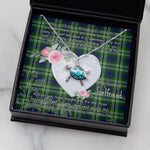 Sea Turtle Necklace Gift for My Beautiful Girlfriend Valentines Necklace Clan Spottiswood Tartan Blue Turtle Necklace