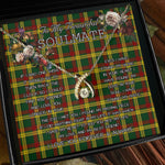 To My Beautiful Soulmate Necklace In Your Eyes I Have Found My Home Clan MacMillan  Tartan Wishbone Dancing Necklace