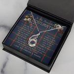 To My Beautiful Soulmate Necklace In Your Eyes I Have Found My Home Clan Agnew Tartan Rising Phoenix Necklace