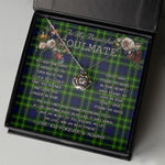 To My Beautiful Soulmate Necklace In Your Eyes I Have Found My Home Clan Campbell Of Breadalbane Modern Tartan Crown Pendant Necklace