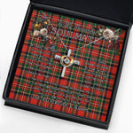 To My Beautiful Soulmate Necklace In Your Eyes I Have Found My Home Clan Stewart Stuart of Bute Tartan Cross Dancing Necklace