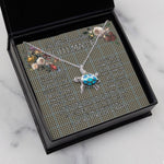 Sea Turtle Necklace To My Beautiful Soulmate Necklace In Your Eyes I Have Found My Home Clan Haig Gray Tartan Blue Turtle Necklace
