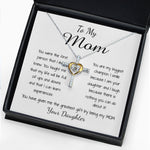 Cross Dancing Necklace - Mom Necklace - To Mom Necklace, Gorgeous Necklace for Mom from Daughter