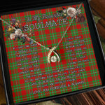 To My Beautiful Soulmate Necklace In Your Eyes I Have Found My Home Clan Callander Tartan Wishbone Dancing Necklace
