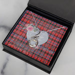Rising Phoenix Necklace - Valentine Necklace Clan Preston Tartan Gift for Girlfriend, Gift for My Wife Rising Phoenix Necklace