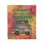 Scotstee Shop - Scotstee Shop Blanket All You Need is a Yellow Van Graphic Hippie Fleece Blanket