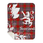 Sherpa Blanket - Tartan Blanket Thistle and Lion Scottish Clan MacFarlane Red Plaid Blanket, plaid sherpa blanket queen,purple sherpa blanket,queen sherpa blanket,queen size sherpa blanket,red sherpa blanket,scottish tartan blankets,sherpa blanket,sherpa christmas blanket