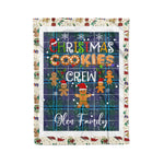 Personalized Gift Tartan Plaid Blanket Clan Glen With Christmas Cookie Baking Crew Christmas Gift Blanket, Plaid Blanket, Christmas Fleece Blanket, Christmas Blanket, Tartan Blanket, Scottish Blanket, Scotland Blanket, Family Name Blanket, Custom Blanket, Personalized Blanket