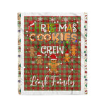 Personalized Gift Tartan Plaid Blanket Clan Leask Modern With Christmas Cookie Baking Crew Christmas Gift Blanket, Plaid Blanket, Christmas Fleece Blanket, Christmas Blanket, Tartan Blanket, Scottish Blanket, Scotland Blanket, Family Name Blanket, Custom Blanket, Personalized Blanket