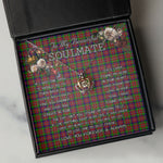 To My Beautiful Soulmate Necklace In Your Eyes I Have Found My Home Clan Graham Red Tartan Crown Pendant Necklace