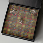To My Beautiful Soulmate Necklace In Your Eyes I Have Found My Home Clan MacMillan Weathered Tartan Crown Pendant Necklace