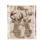 Scotstee Shop - Fleece Blanket - I Choose You At The Begining And End Of Everyday Gifts Fleece Blanket
