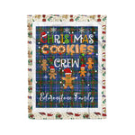 Products Personalized Gift Tartan Plaid Blanket Clan Edmonstone With Christmas Cookie Baking Crew Christmas Gift Blanket, Plaid Blanket, Christmas Fleece Blanket, Christmas Blanket, Tartan Blanket, Scottish Blanket, Scotland Blanket, Family Name Blanket, Custom Blanket, Personalized Blanket