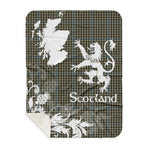 Sherpa Blanket - Tartan Blanket Thistle and Lion Scottish Clan Haig Gray Plaid Blanket, plaid sherpa blanket queen,purple sherpa blanket,queen sherpa blanket,queen size sherpa blanket,red sherpa blanket,scottish tartan blankets,sherpa blanket,sherpa christmas blanket