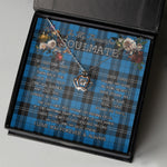 To My Beautiful Soulmate Necklace In Your Eyes I Have Found My Home Clan Ramsay Ancient Tartan Crown Pendant Necklace