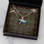 Sea Turtle Necklace To My Beautiful Soulmate Necklace In Your Eyes I Have Found My Home Clan Buchan Modern Tartan Blue Turtle Necklace