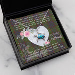 Sea Turtle Necklace Gift for My Beautiful Girlfriend Valentines Necklace Clan Cunningham Hunting Tartan Blue Turtle Necklace