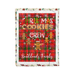 Personalized Gift Tartan Plaid Blanket Clan Sandilands Red With Christmas Cookie Baking Crew Christmas Gift Blanket, Plaid Blanket, Christmas Fleece Blanket, Christmas Blanket, Tartan Blanket, Scottish Blanket, Scotland Blanket, Family Name Blanket, Custom Blanket, Personalized Blanket