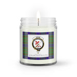 Soy Wax Candle - Buffalo Plaid Candle Clan Crest Badge Adam Hunting Tartan Plaid Soy Wax Candle, oil candle, candle handmade, wax candle, soy wax, nature wax, natural soy wax, natural soy candles, natural candle
