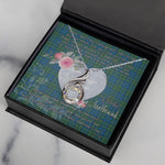 Rising Phoenix Necklace - Valentine Necklace Clan Lockhart Ancient Tartan Gift for Girlfriend, Gift for My Wife Rising Phoenix Necklace