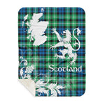 Sherpa Blanket - Tartan Blanket Thistle and Lion Scottish Clan Graham Of Montrose Ancient Plaid Blanket, plaid sherpa blanket queen,purple sherpa blanket,queen sherpa blanket,queen size sherpa blanket,red sherpa blanket,scottish tartan blankets,sherpa blanket,sherpa christmas blanket