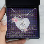 Rising Phoenix Necklace - Valentine Necklace Clan Horsburgh Tartan Gift for Girlfriend, Gift for My Wife Rising Phoenix Necklace