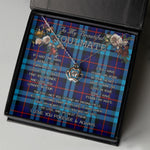 To My Beautiful Soulmate Necklace In Your Eyes I Have Found My Home Clan McCorquodale Tartan Crown Pendant Necklace