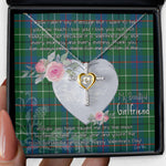 Gift For My Beautiful Girlfriend Necklace Valentine Necklace Clan Duncan Ancient Tartan Cross Dancing Necklace Scottish Tartan Jewelry