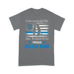 Scotstee Shop - Thin Blue Line American Flag Proud Police Mom 4th Of July Shirt Blue Line Flag Shirts Police Mom Shirts