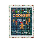 Scotstee Shop - Fleece Blanket - Personalized Gift Tartan Plaid Blanket Clan Miller With Christmas Cookie Baking Crew Christmas Gift Blanket