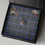 To My Beautiful Soulmate Necklace In Your Eyes I Have Found My Home Clan Guthrie Tartan Crown Pendant Necklace