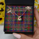 To My Beautiful Soulmate Necklace In Your Eyes I Have Found My Home Clan Tennant Tartan Wishbone Dancing Necklace