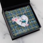 Sea Turtle Necklace Gift for My Beautiful Girlfriend Valentines Necklace Clan Colquhoun Ancient Tartan Blue Turtle Necklace