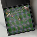 To My Beautiful Soulmate Necklace In Your Eyes I Have Found My Home Clan Pringle Tartan Crown Pendant Necklace
